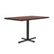 Correll Rectangle Cafe Bistro and Breakroom Pedestal Table, High Pressure Laminate Top, Cherry BCT3042-21 - alternate 3